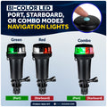 LED Bi-Color & Anchor Navigation Light Kit, Rail Mount, Fold-Down - FO4824-4826-KIT - Five Oceans