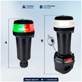 LED Bi-Color & Anchor Navigation Light Kit, Rail Mount, Fold-Down - FO4824-4826-KIT - Five Oceans