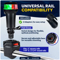 LED Bi-Color Navigation Light, Rail Mount, Fold-Down, Portable, 2NM - FO4824 - Five Oceans