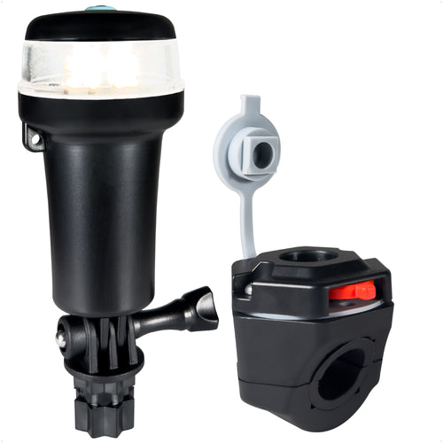 LED Anchor Navigation Light, Fold-Down, Rail Mount, Battery-Powered - 2NM