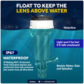 LED Anchor Navigation Light, Fold-Down, Rail Mount, Battery-Powered - 2NM - FO4826 - Five Oceans