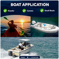 LED Anchor Navigation Light, Fold-Down, Rail Mount, Battery-Powered - 2NM - FO4826 - Five Oceans