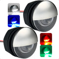 2" RGBW LED Thru-Hull Courtesy Light with Internal Driver, Stainless Steel Cap, 12V, 2-Pack - FO4830 - Five Oceans