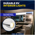 LED Reading Light with USB-A/C Charging Port, Warm White, Touch Dimmer, Flexible Gooseneck, Aluminum Housing, 10-30V - FO4840 - Five Oceans