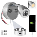 LED Reading Light with USB-C Charging Port, Warm White, Touch Dimmer, Aluminum Housing, 200 LM, 10-30V - FO4842 - Five Oceans