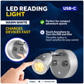 LED Reading Light with USB-C Charging Port, Warm White, Touch Dimmer, Aluminum Housing, 200 LM, 10-30V - FO4842 - Five Oceans