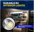 LED Reading Light with USB-C, Touch Dimmer, Aluminum Housing, 200LM, 10-28V DC - Five Oceans