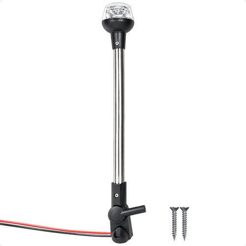 16" LED Anchor Navigation Light, Fold-Down, 12V DC - 2NM USCG Certified