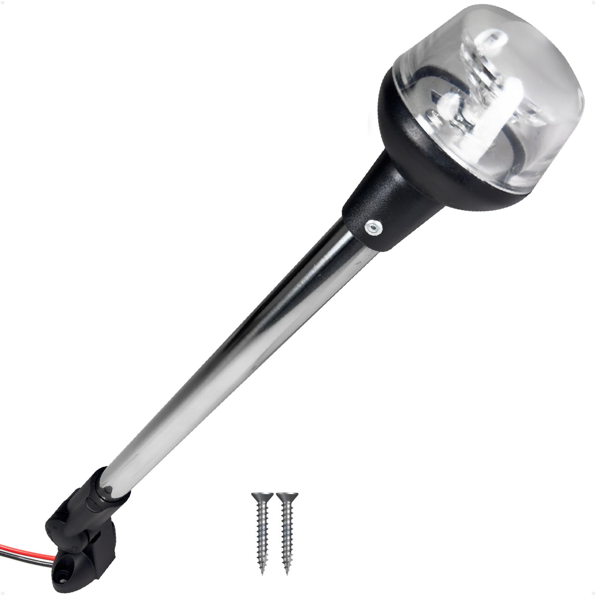 16" LED Anchor Navigation Light, Fold-Down, 12V DC - 2NM USCG Certified - FO4852 - Five Oceans