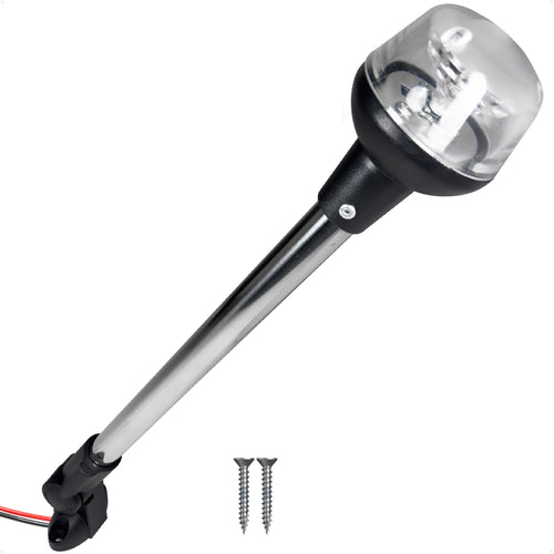 16" LED Anchor Navigation Light, Fold-Down, 12V DC - 2NM USCG Certified