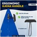Kayak Handles with Cord, Black, 2-Pack - FO4860 - Five Oceans