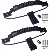 Kayak Side-Mount Handles with Bungee Paddle / Hook Holder, Black, 2-Pack - FO4862 - Five Oceans