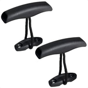 Kayak Handles with Cord & Pad Eye, Black, 2-Pack - FO4864 - Five Oceans