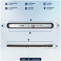 8" RGBW LED Recessed Strip Lights with Internal Driver, 12V, 2-Pack - FO4870 - Five Oceans