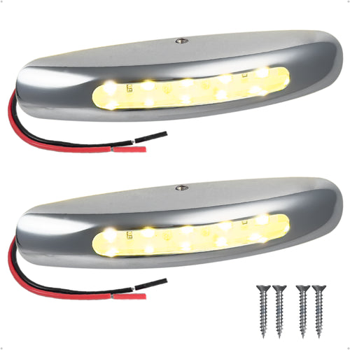 3" LED Surface-Mount Courtesy Light, Warm White, 12V, 2-Pack