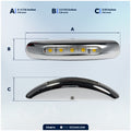3" LED Surface-Mount Courtesy Light, Blue, 12V, 2-Pack - FO4874 - Five Oceans