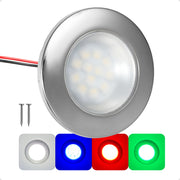 RGBW LED Interior Dome Ceiling Light, 2-3/4" Round, IP67 Waterproof, 12V - FO4876 - Five Oceans