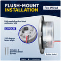 2-3/4" RGBW LED Round Recessed Ceiling Light with Internal Driver, 12V - FO4876 - Five Oceans