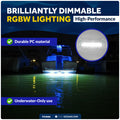 RGBW Underwater Light, Dimmable, 12V DC, 2-Pack - FO4886 - Five Oceans