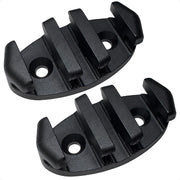 2-3/8" Kayak Zig Zag Anchor Cleat, Black Nylon, 2-Pack - FO4890 - Five Oceans