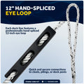 Mooring Snubber Docking Kit, 1/2" x 20' Dock Lines, 4-Pack - FO4892-4486-KIT - Five Oceans