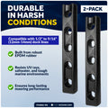 Mooring Snubber for Dock Lines, Fits 1/2" - 9/16" Rope, Rubber, 2-Pack - FO4892-M2 - Five Oceans