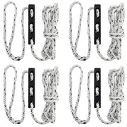 Boat Mooring Snubber Kit, 9/16" x 20' 3-Strand Ropes with 12" Eye Loop & EPDM Rubber Snubbers, 4-Pack - FO4894-4487-KIT - Five Oceans