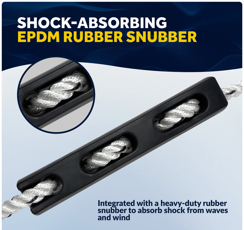Mooring Snubber Docking Kit, 4-Pack - Five Oceans