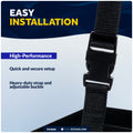 13" x 7" Group 27 Battery Tray with Hold-Down Strap, Black - FO4896 - Five Oceans