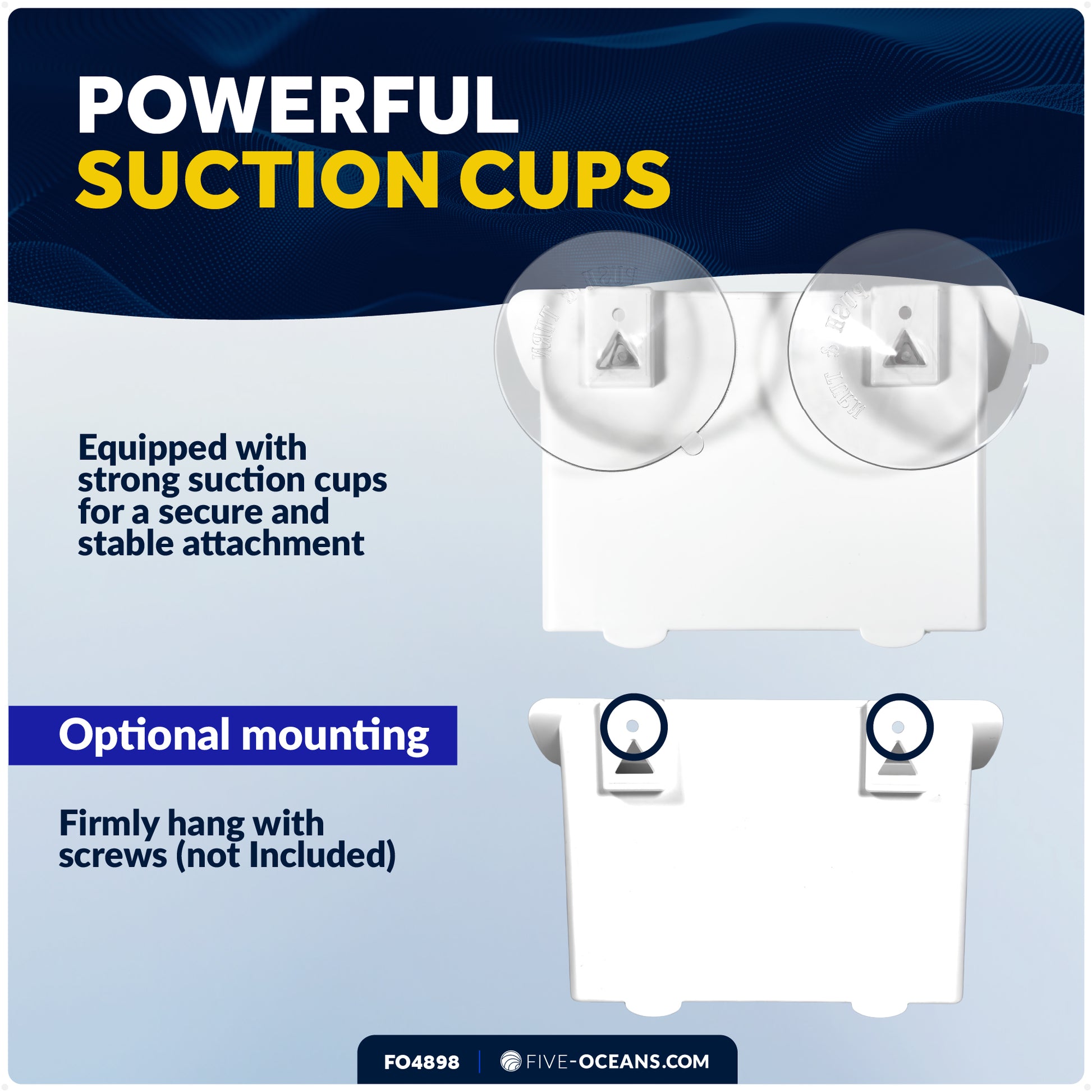 Storage Caddy Organizer, White - FO4898 - Five Oceans