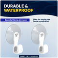 Suction Cup with Hook, White, 2-Pack - FO4900 - Five Oceans