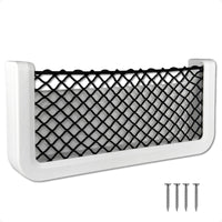 9-7/8" x 4-1/2" Storage Net, White Frame, Black Elastic Netting
