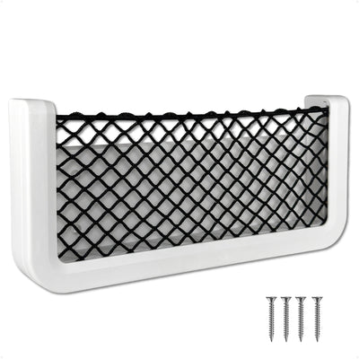 9-7/8" x 4-1/2" Storage Net, White Frame, Black Elastic Netting - FO4902 - Five Oceans