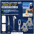 Fish Fillet Mat Kit 28" x 14" - White - FO4908 - Five Oceans