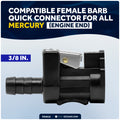 3/8" Fuel Connector for Mercury Outboard Motors & Tanks (Pre-1998) - FO4910 - Five Oceans