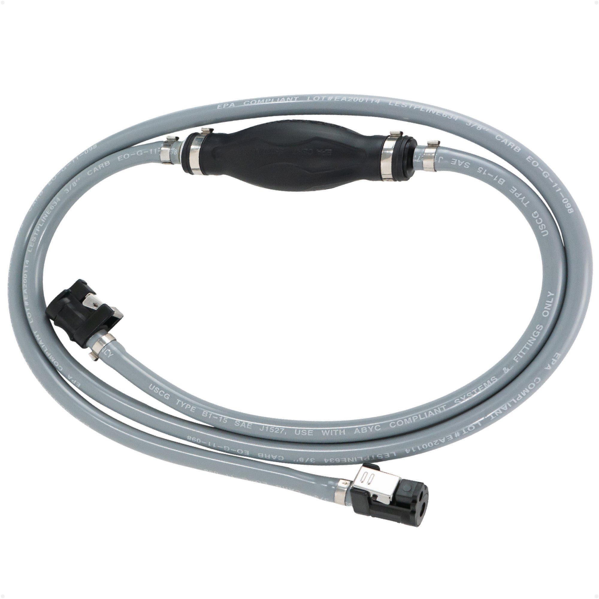 EPA 3/8" Fuel Line Assembly for Mercury Outboards & Tanks (Pre-1998) - FO4911 - Five Oceans