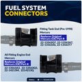 EPA 3/8" Fuel Line Assembly for Mercury Outboards & Tanks (Pre-1998) - FO4911 - Five Oceans