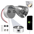 LED Reading Light with USB-C Port, Touch Dimmer, Warm White, Aluminum Housing, 200 LM, 10-28V DC - FO4914 - Five Oceans