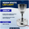LED Reading Light with USB-C Port, Touch Dimmer, Warm White, Aluminum Housing, 200 LM, 10-28V DC - FO4914 - Five Oceans