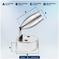 LED Reading Light with USB-C Port, Touch Dimmer, Warm White & Blue, Aluminum Housing, 200 LM, 10-28V DC