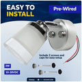 LED Reading Light with USB-C, Touch Dimmer, Warm White, Aluminum & Acrylic Housing, 200 LM, 10-28V DC - FO4922 - Five Oceans