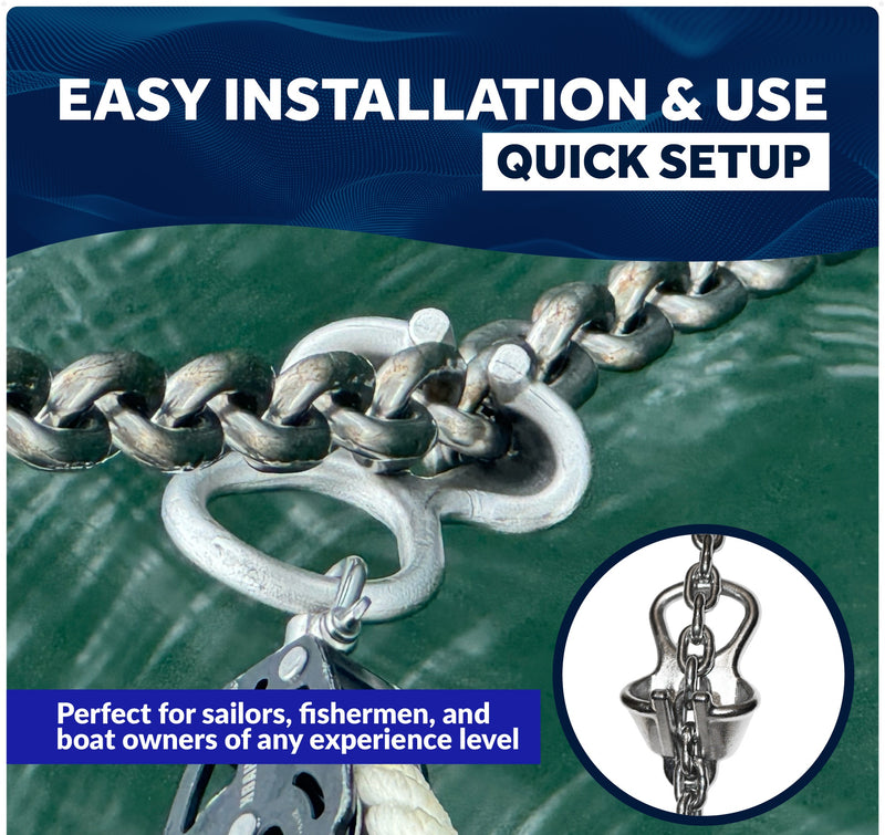 Anchor Chain Lock, AISI316 Stainless Steel - Five Oceans