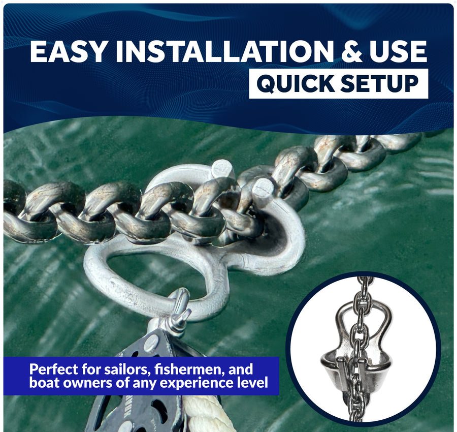 Anchor Chain Lock, AISI316 Stainless Steel - Five Oceans