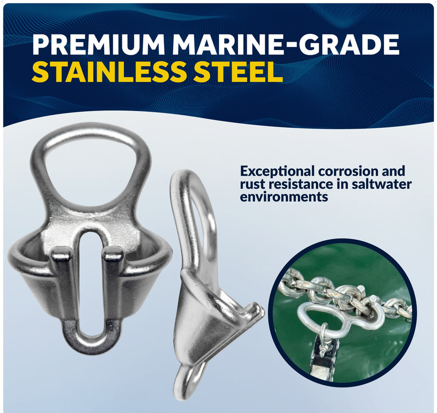 Anchor Chain Lock, AISI316 Stainless Steel - Five Oceans