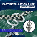 Anchor Chain Lock - Fits 3/8" to 1/2" Chains, Stainless Steel - FO4942 - Five Oceans
