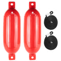 6.5" x 25" Inflatable Ribbed Fenders, Red, 2-Pack - FO4945 - Five Oceans