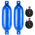 Inflatable Ribbed Fenders, Blue, 2-Pack