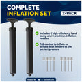 Fender Inflator Pump Kit, 2-Pack - FO4951-M2 - Five Oceans