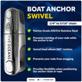 Anchor Swivel for 1/4" - 5/16" Chain, AISI316 Stainless Steel - FO4952 - Five Oceans