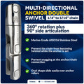 Multidirectional Anchor Swivel for 1/4" - 5/16" Chain, AISI316 Stainless Steel - FO4954 - Five Oceans